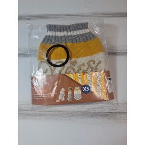 Like new - Used Boss Lady Knitted Grey Sweater for cat or dog size xs